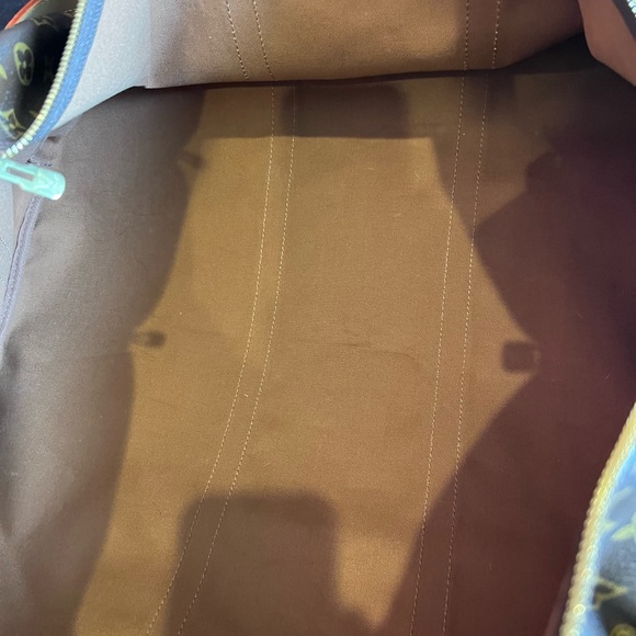 Auth Louis Vuitton Monogram Keepall Bandouliere 60 Boston Travel Bag M41412 - Picture 8 of 13